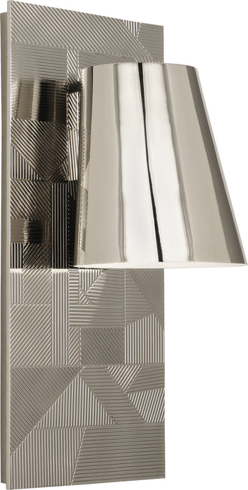 Robert Abbey S622 One Light Wall Sconce, Polished Nickel