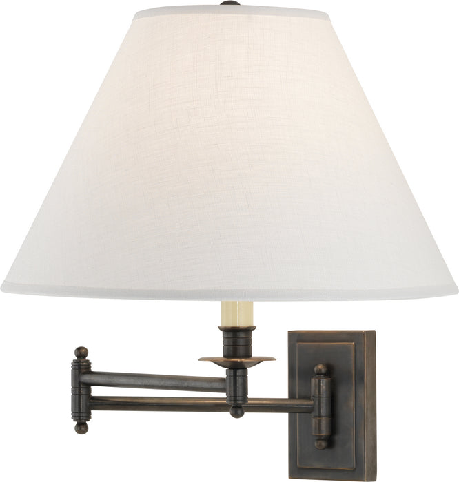 Robert Abbey Z1504ALT One Light Wall Swinger, Deep Patina Bronze