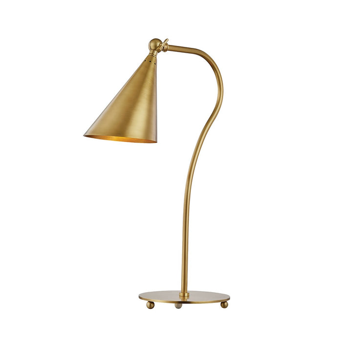 Mitzi HL285201-AGB One Light Table Lamp, Aged Brass