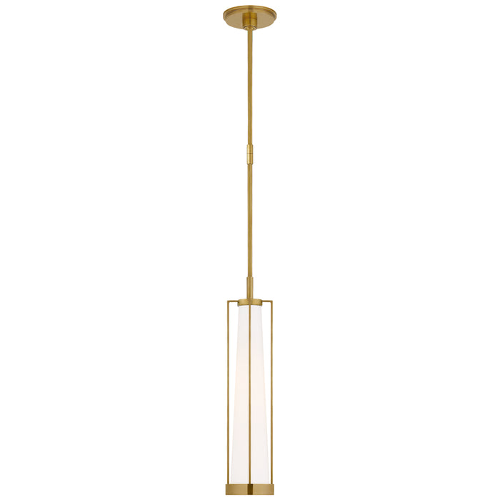 Visual Comfort Signature TOB 5276HAB-WG LED Pendant, Hand-Rubbed Antique Brass
