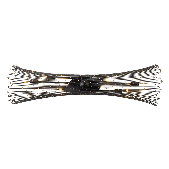 Varaluz 320B06CBAG Six Light Bath, Carboged Gold