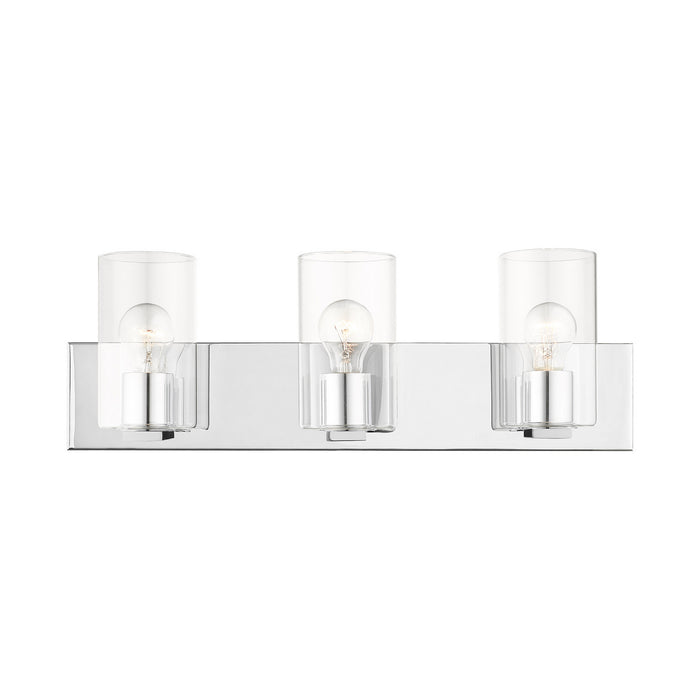 Livex Lighting 16553-05 Three Light Vanity, Polished Chrome