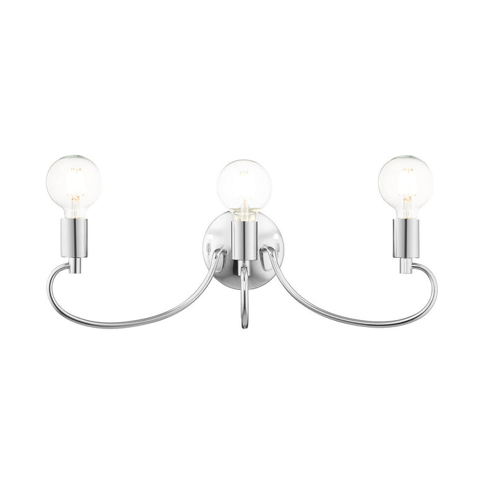Livex Lighting 16583-05 Three Light Vanity, Polished Chrome