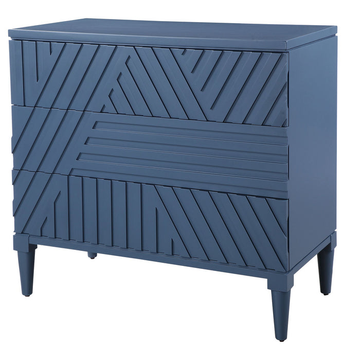 Uttermost 25383 Drawer Chest, Blue