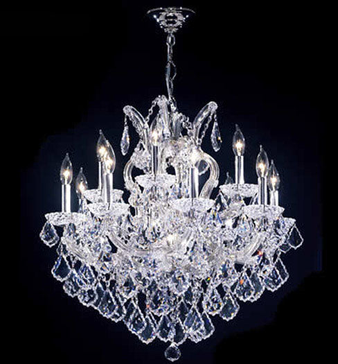 James R. Moder 91812S22 12 Light Chandelier, Silver