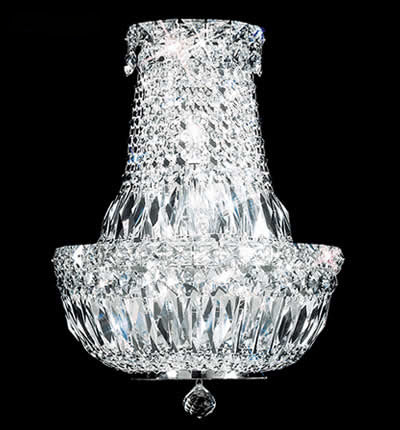 James R. Moder 92511S22 Three Light Wall Sconce, Silver