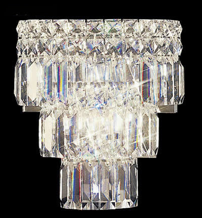 James R. Moder 92521S22 Two Light Wall Sconce, Silver