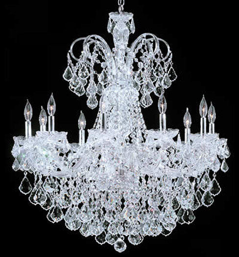 James R. Moder 93910S22 Ten Light Chandelier, Silver