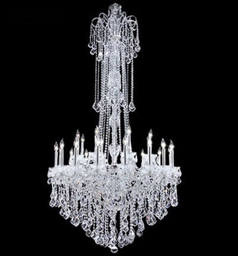 James R. Moder 93920S22 24 Light Chandelier, Silver