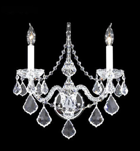 James R. Moder 94202S22 Two Light Wall Sconce, Silver