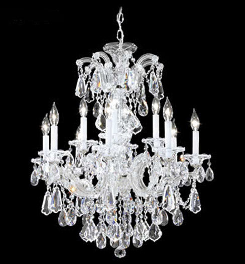 James R. Moder 94732S22 12 Light Chandelier, Silver