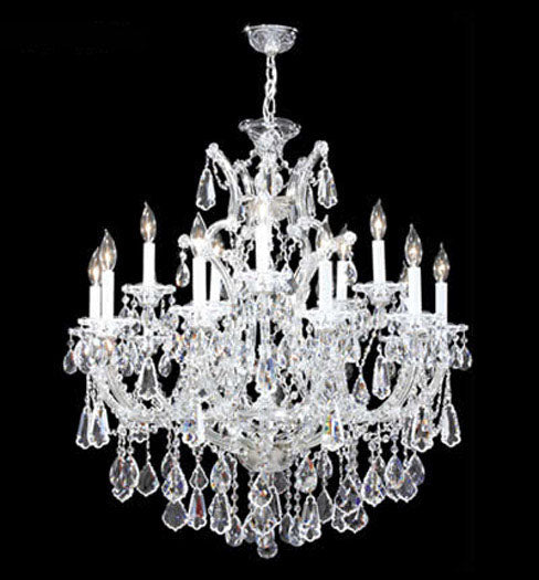 James R. Moder 94735S22 15 Light Chandelier, Silver