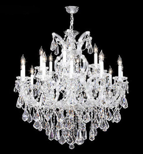 James R. Moder 94738S22 18 Light Chandelier, Silver