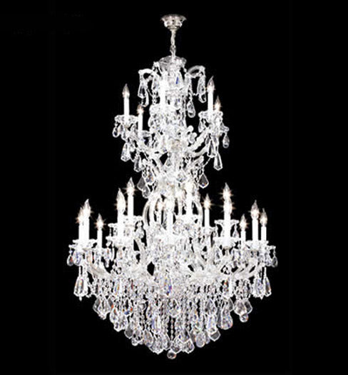 James R. Moder 94744S22 24 Light Chandelier, Silver
