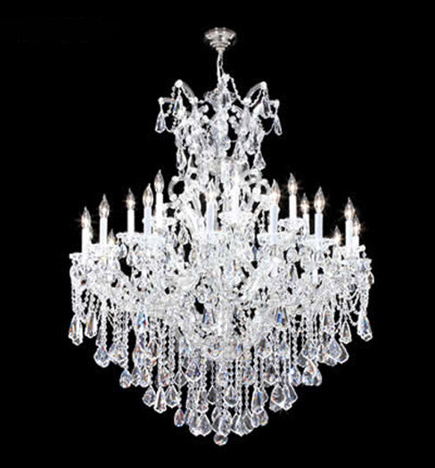 James R. Moder 94754S22 24 Light Chandelier, Silver
