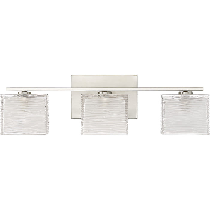Quoizel WCP8603BN Three Light Bath Fixture, Brushed Nickel