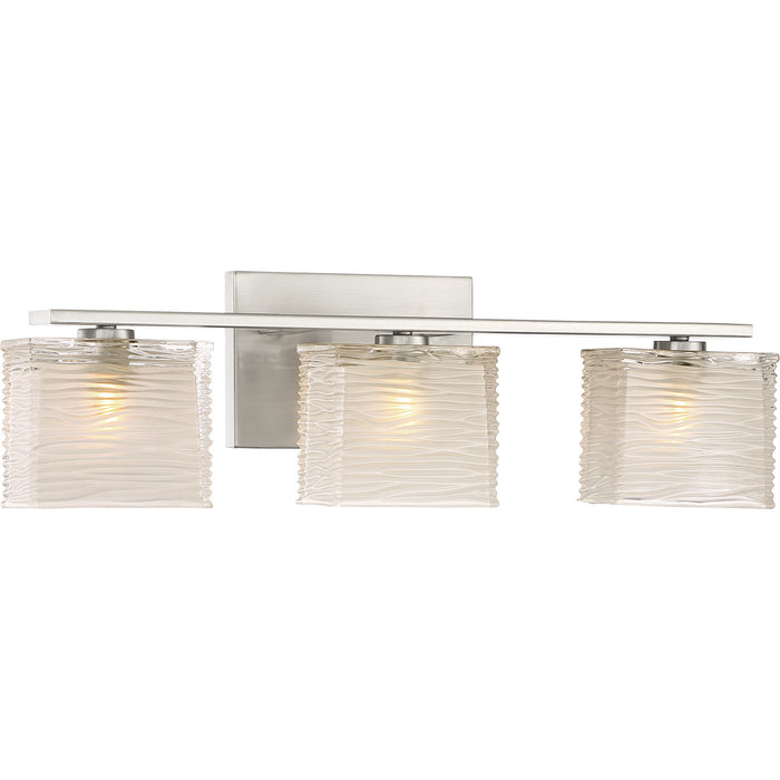 Quoizel WCP8603BN Three Light Bath Fixture, Brushed Nickel