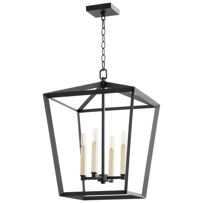 Cyan 10375 Four Light Chandelier, Noir