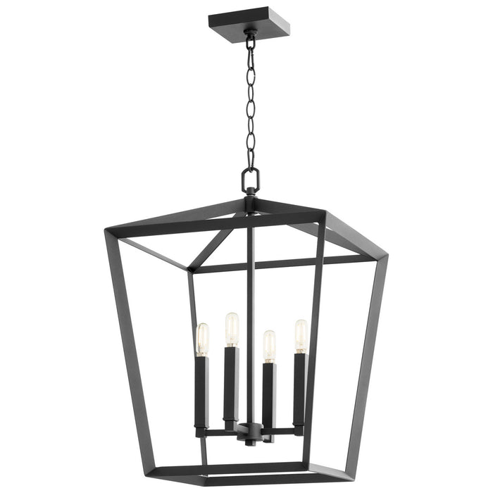 Cyan 10375 Four Light Chandelier, Noir