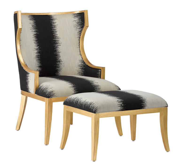 Currey and Company 7000-0842 Chair, Antique Gold