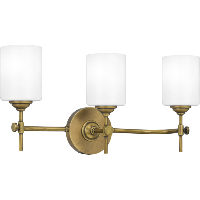 Quoizel ARI8622WS Three Light Bath, Weathered Brass