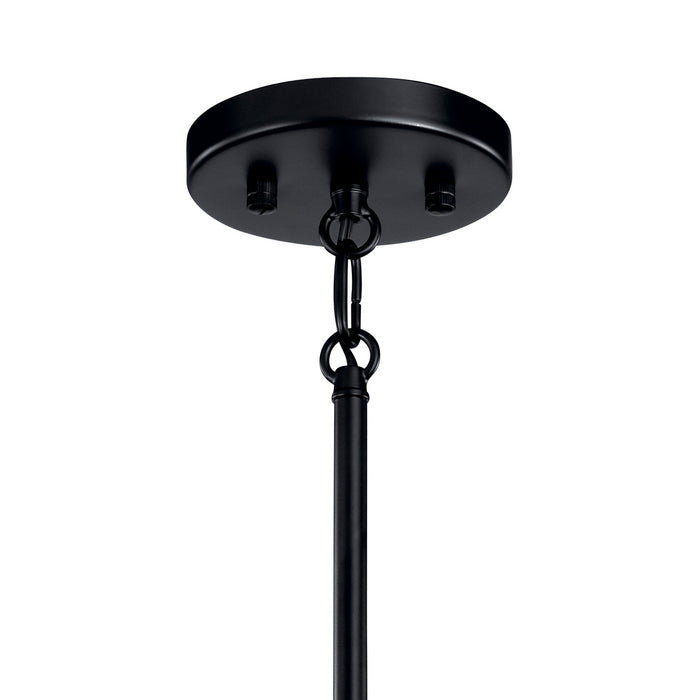 Kichler 43859BK Six Light Chandelier, Black