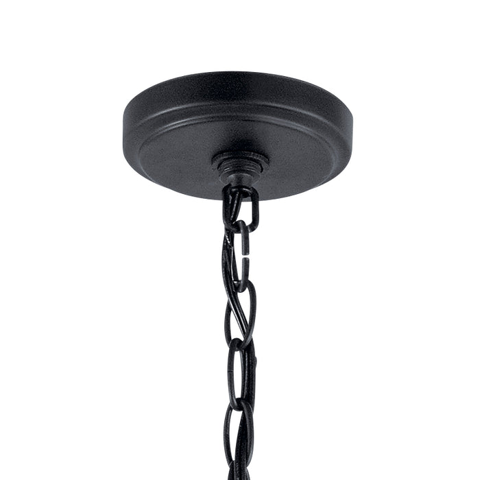 Kichler 44029BK Three Light Mini Chandelier, Black