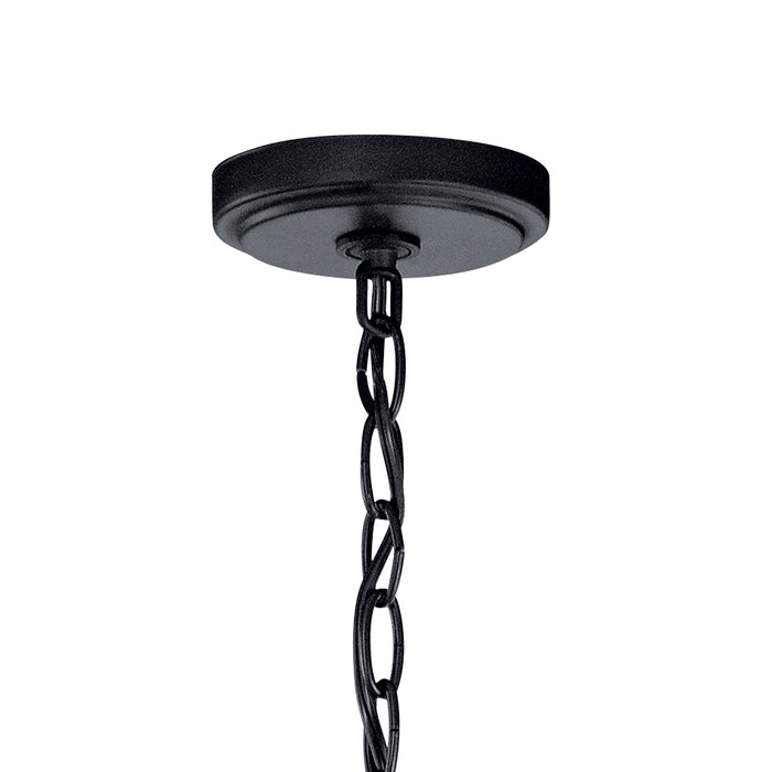 Kichler 44034BK Three Light Chandelier, Black