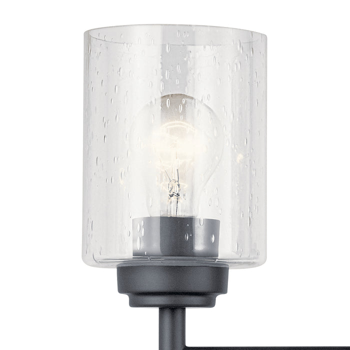 Kichler 45886BK Three Light Bath, Black