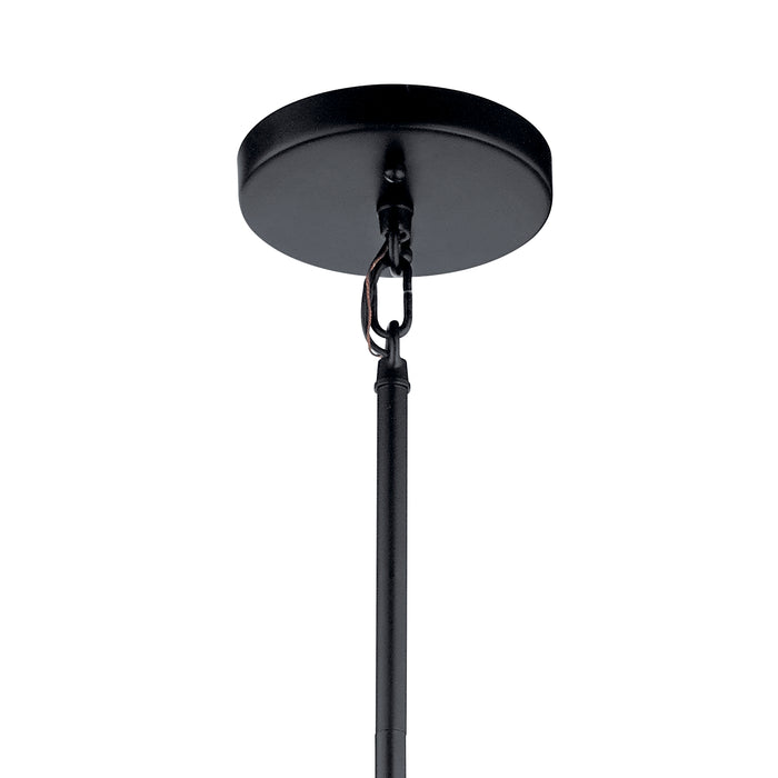 Kichler 52072BK Four Light Pendant, Black