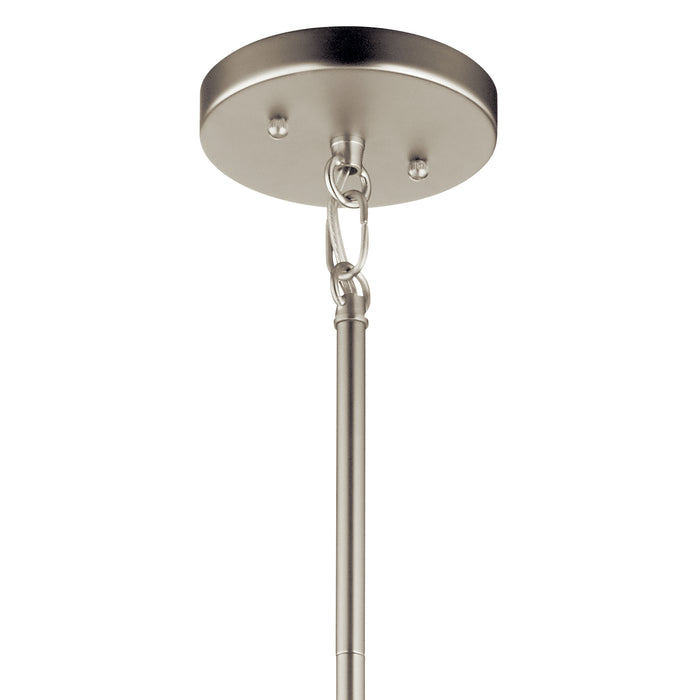 Kichler 52072SN Four Light Pendant, Satin Nickel