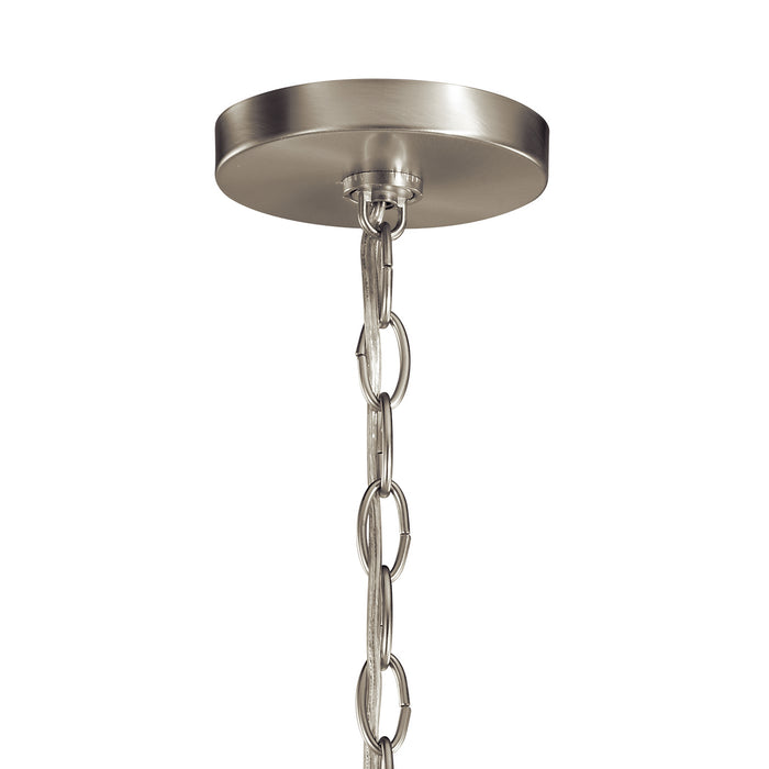 Kichler 52304NI Six Light Chandelier, Brushed Nickel