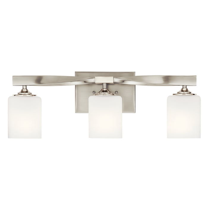 Kichler 55002NI Three Light Bath, Brushed Nickel