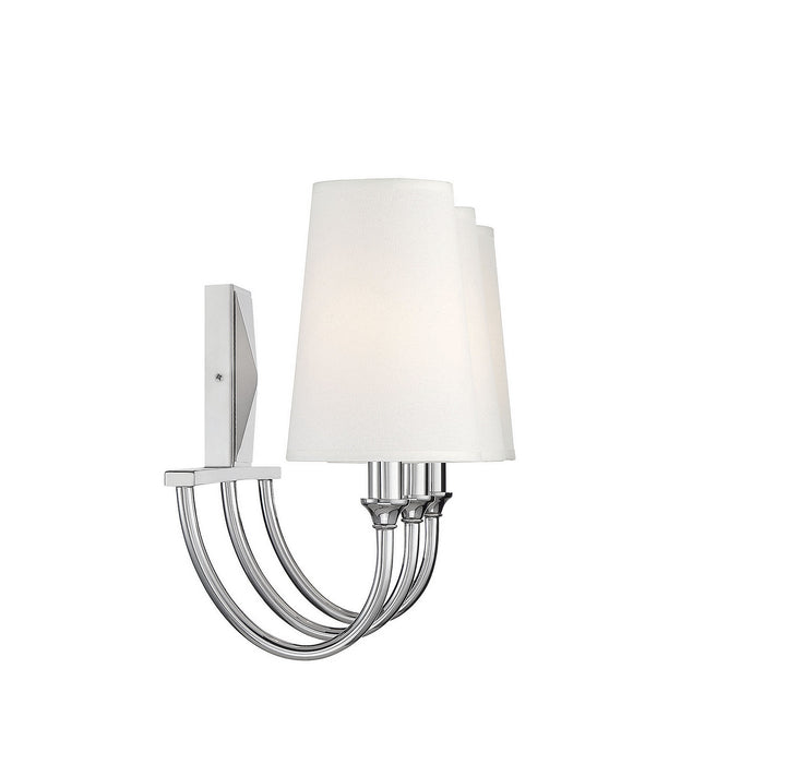 Savoy House 8-2542-3-109 Three Light Bath Bar, Polished Nickel