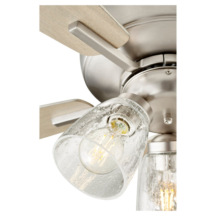 Quorum 7052-365 52" Ceiling Fan, Satin Nickel