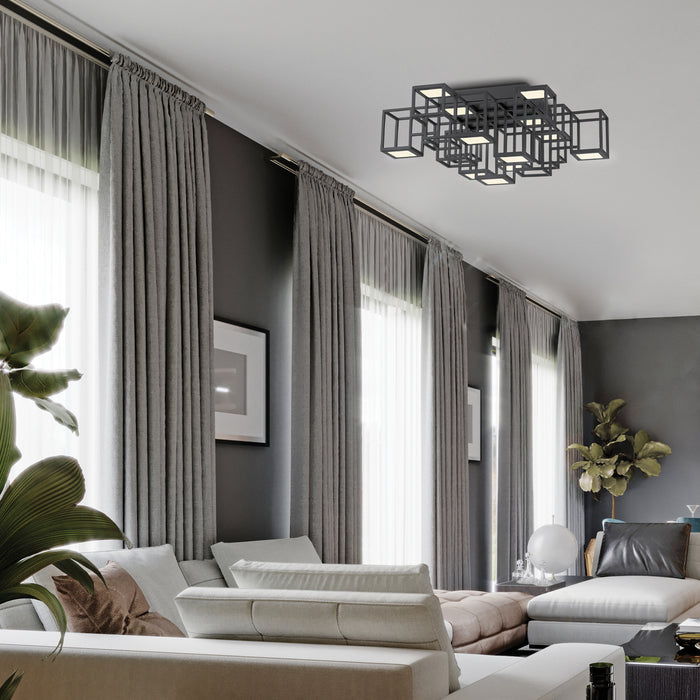 Eurofase 38261-026 LED Flush Mount, Black