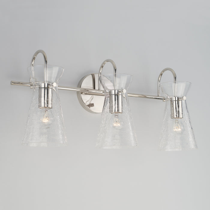 Capital Lighting 142431PN Three Light Vanity, Polished Nickel