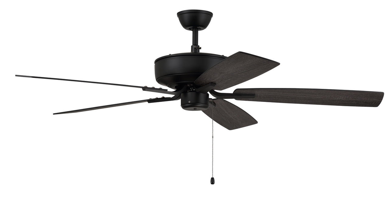 Craftmade P52FB5-52FBGW 52"Ceiling Fan, Flat Black