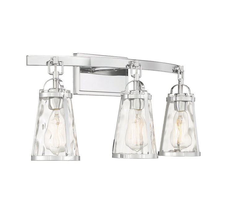Savoy House 8-560-3-11 Three Light Bath Bar, Polished Chrome