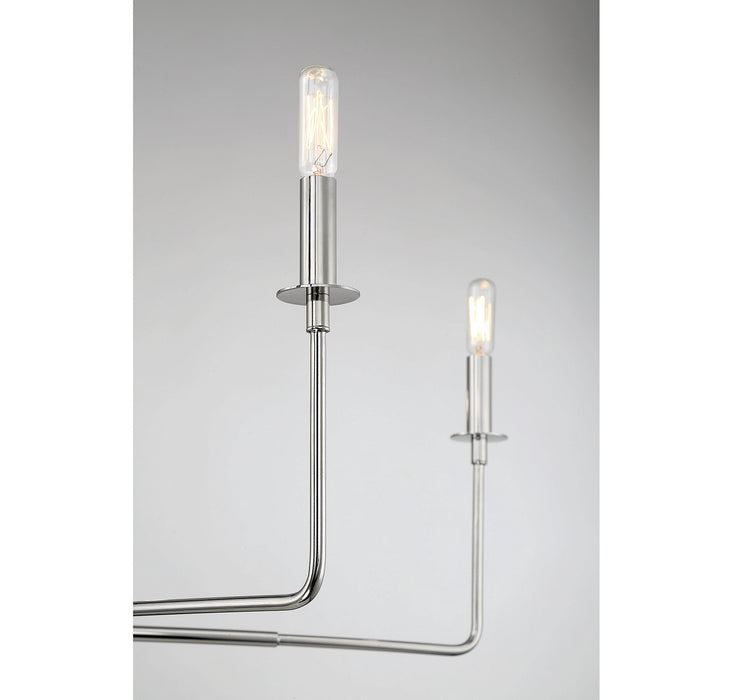 Savoy House 1-2221-6-109 Six Light Chandelier, Polished Nickel