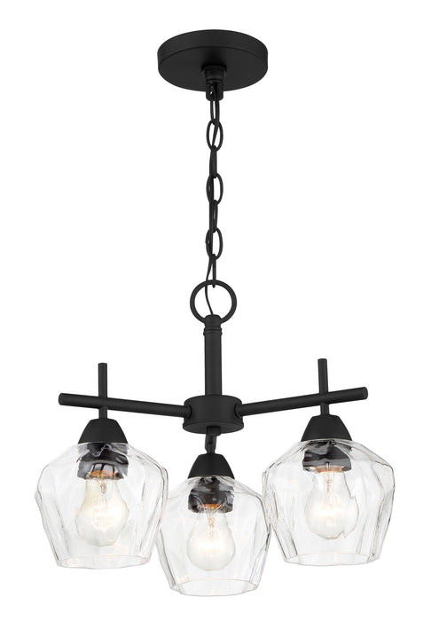 Minka-Lavery 2172-66A Three Light Semi Flush / Chandelier, Coal