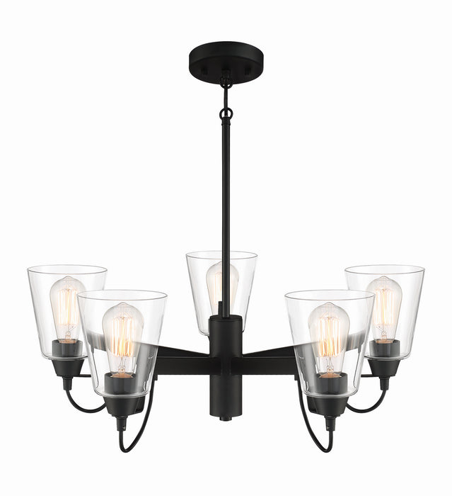 Minka-Lavery 3995-66A Five Light Chandelier, Coal