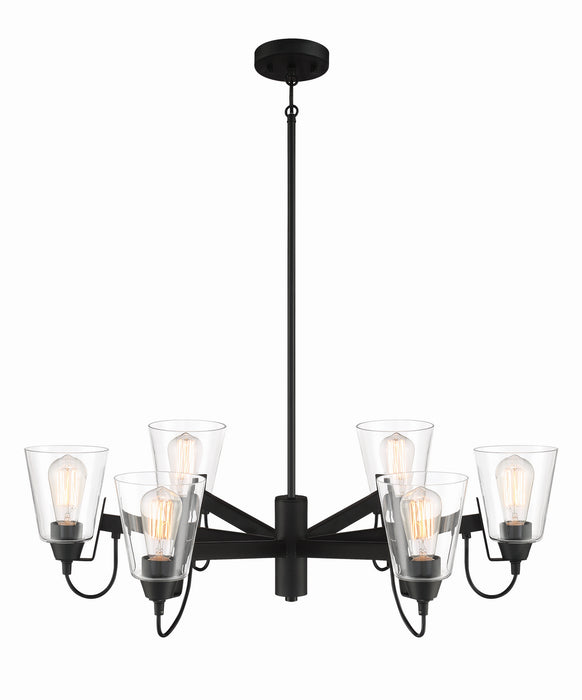 Minka-Lavery 3996-66A Six Light Chandelier, Coal