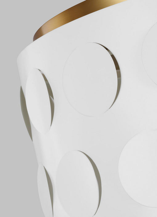 Visual Comfort Studio KSF1013BBS Three Light Flush Mount, Burnished Brass