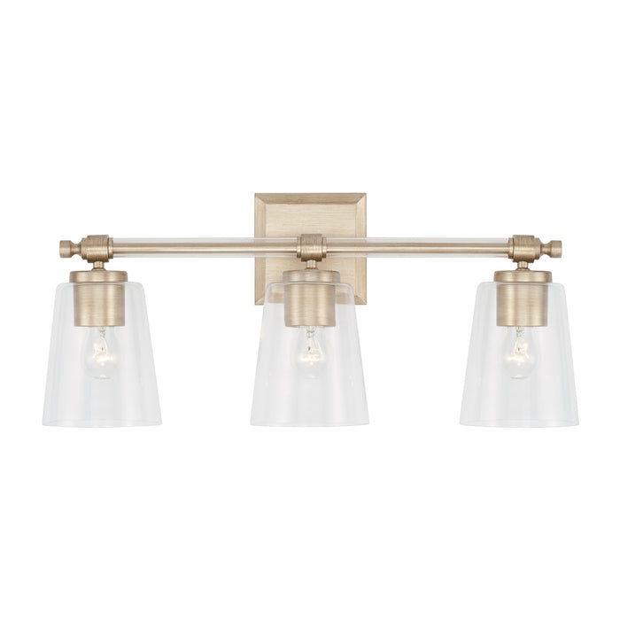 Capital Lighting 144831BS-523 Three Light Vanity, Brushed Champagne