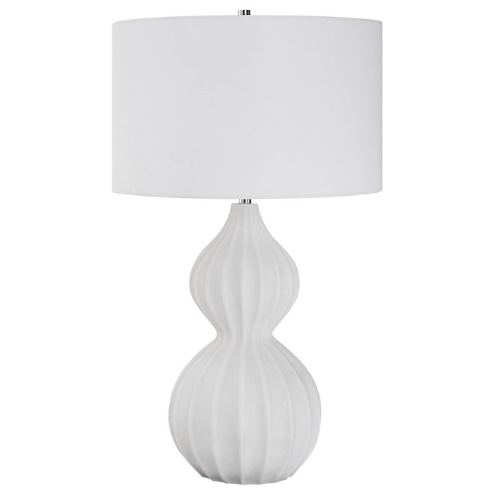 Uttermost 30065 One Light Table Lamp, Polished Nickel