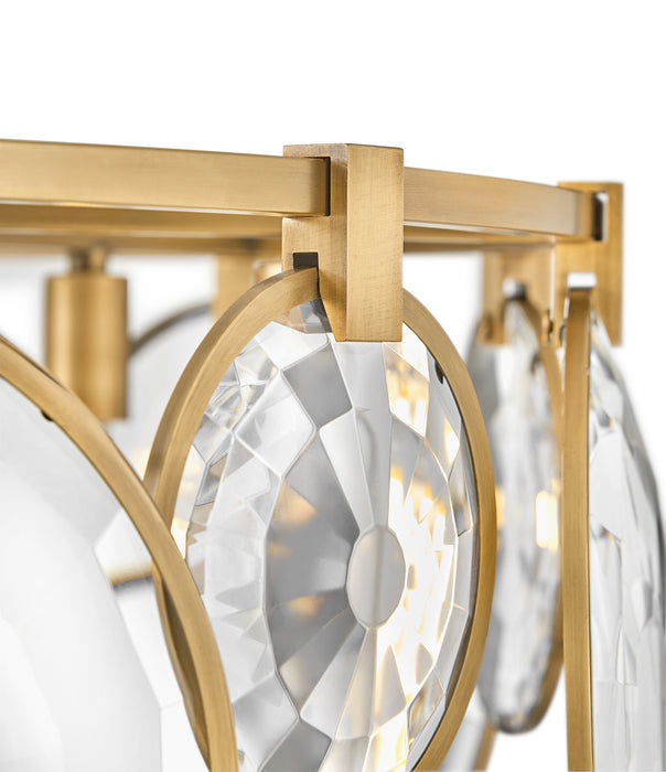 Fredrick Ramond FR31265HBR LED Pendant, Heritage Brass