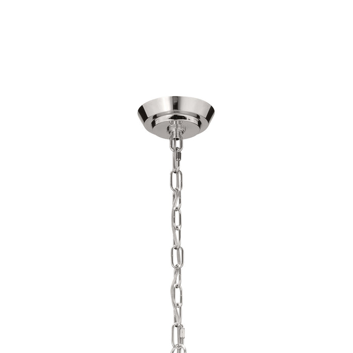 Kichler 52482PN Nine Light Chandelier, Polished Nickel