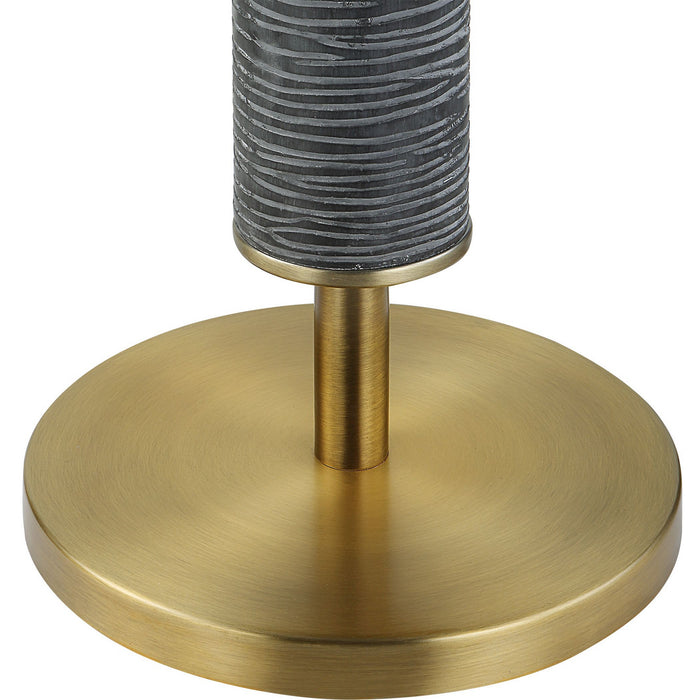 Uttermost 30102 One Light Floor Lamp, Antique Brass