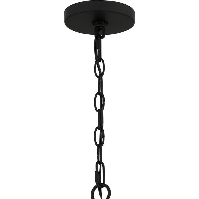 Quoizel BGA5030MBK Eight Light Chandelier, Matte Black